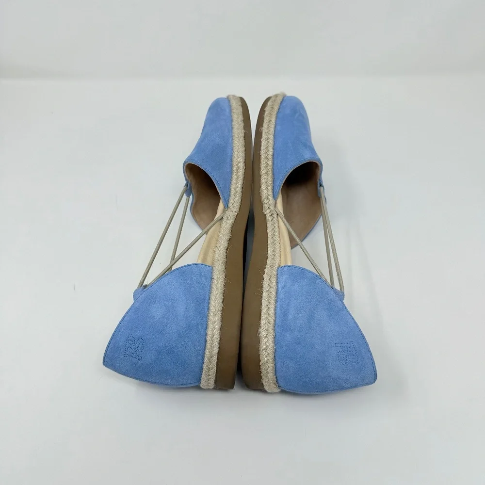 Paul Green Alegra Espadrille In Pacific Soft Suede Sz 9